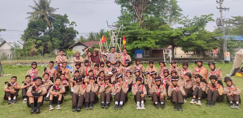 Penerimaan Tamu Penggalang SMPN 4 Sigi